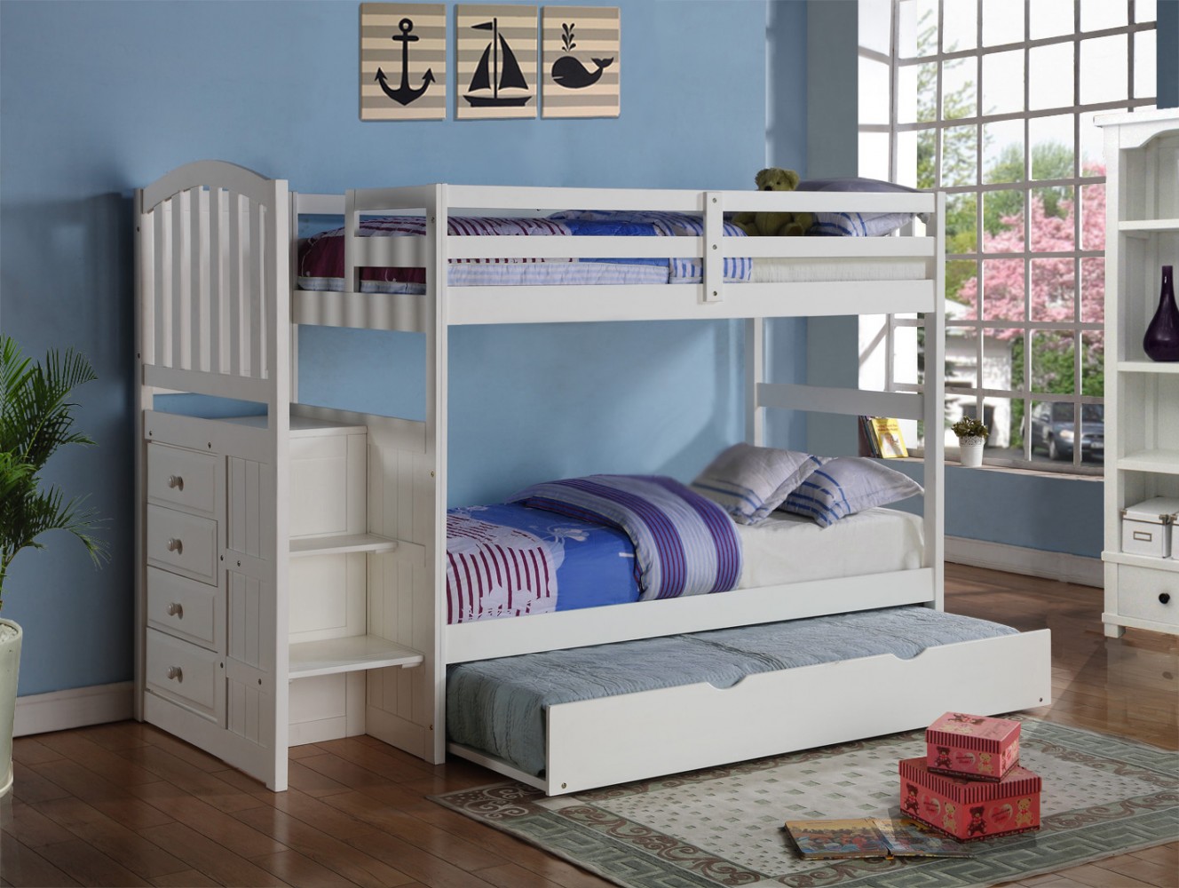 Bunkbeds Donco Trading Co, Donco Bunk Bed With Trundle